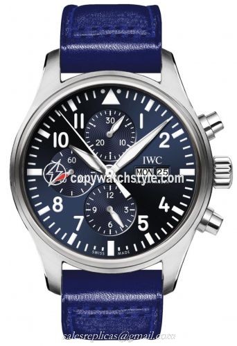 IWC Pilot's Watch Chronograph Stainless Steel / Le Petit Prince / Santoni IW3777-22 IWC Pilot's Watch Chronograph Stainless Steel / Le Petit Prince / Santoni IW3777-22