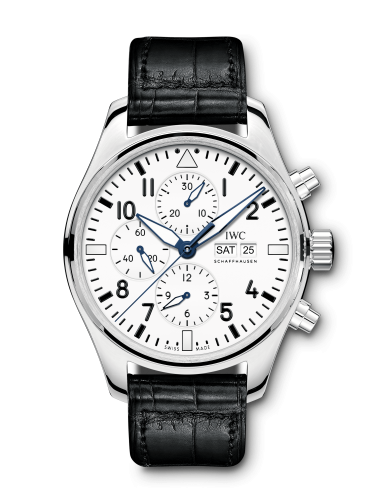 IWC Pilot's Watch Chronograph Edition 150 Years Stainless Steel / White IW3777-25 IWC Pilot's Watch Chronograph Edition 150 Years Stainless Steel / White IW3777-25