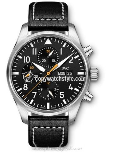 IWC Pilot's Watch Chronograph Stainless Steel / Black / Staffel 11 IW3777-27 IWC Pilot's Watch Chronograph Stainless Steel / Black / Staffel 11 IW3777-27