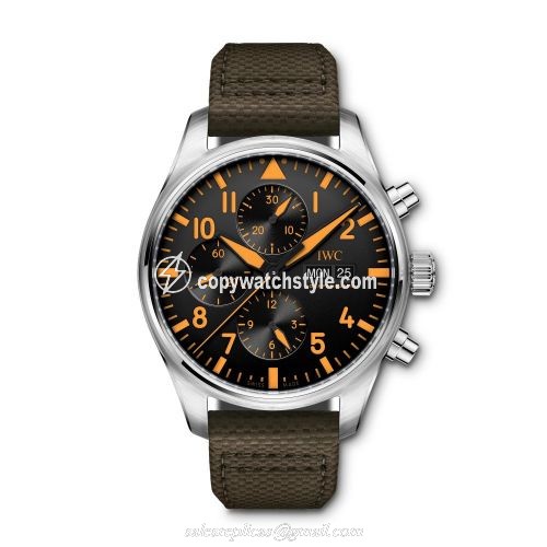 IWC Pilot's Watch Chronograph Orange Storm IW3777-30 IWC Pilot's Watch Chronograph Orange Storm IW3777-30