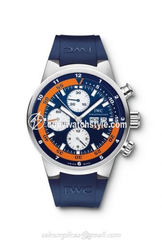 IWC Aquatimer Chronograph Stainless Steel / Blue / Rubber / Cousteau Divers 2007 IW3781-01 IWC Aquatimer Chronograph Stainless Steel / Blue / Rubber / Cousteau Divers 2007 IW3781-01