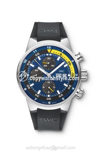 IWC Aquatimer Chronograph Stainless Steel / Blue / Rubber / Tribute to Calypso IW3782-03 IWC Aquatimer Chronograph Stainless Steel / Blue / Rubber / Tribute to Calypso IW3782-03