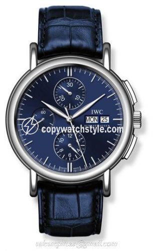 IWC Portofino Chronograph White Gold / Blue IW3783-04 IWC Portofino Chronograph White Gold / Blue IW3783-04