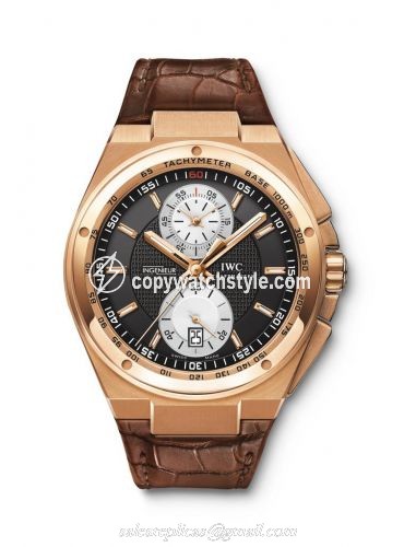 IWC Big Ingenieur Chronograph Rose Gold / Black / Strap IW3784-02 IWC Big Ingenieur Chronograph Rose Gold / Black / Strap IW3784-02