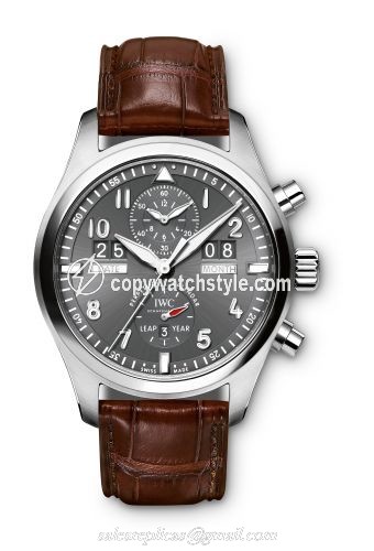 IWC Pilot's Watch Spitfire Perpetual Calendar Digital Date-Month Stainless Steel IW3791-07