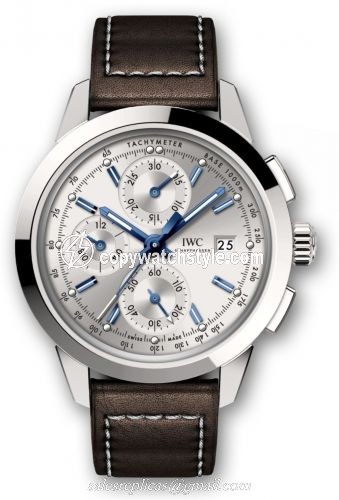 IWC Ingenieur Chronograph Custom Stainless Steel / Silver-Blue/ Calf IW3808-AP