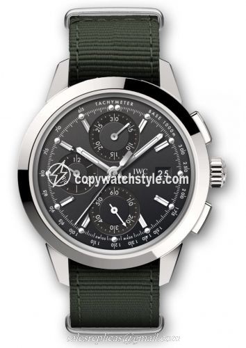 IWC Ingenieur Chronograph Custom Stainless Steel / Black-Rhodium / NATO IW3808-AZ IWC Ingenieur Chronograph Custom Stainless Steel / Black-Rhodium / NATO IW3808-AZ