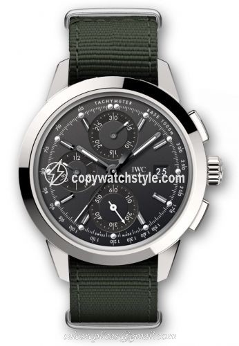 IWC Ingenieur Chronograph Custom Stainless Steel / Black-Black / NATO IW3808-BG IWC Ingenieur Chronograph Custom Stainless Steel / Black-Black / NATO IW3808-BG