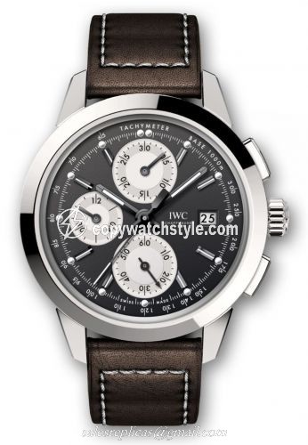 IWC Ingenieur Chronograph Custom Stainless Steel / Black-Silver-Black / Calf IW3808-BU IWC Ingenieur Chronograph Custom Stainless Steel / Black-Silver-Black / Calf IW3808-BU
