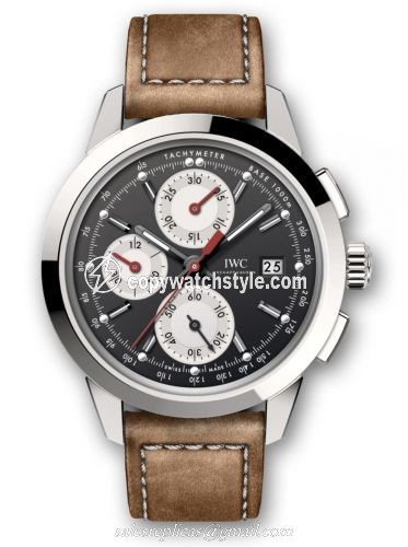 IWC Ingenieur Chronograph Custom Stainless Steel / Black-Silver-Red / Calf IW3808-CA IWC Ingenieur Chronograph Custom Stainless Steel / Black-Silver-Red / Calf IW3808-CA