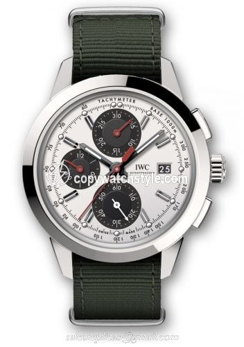 IWC Ingenieur Chronograph Custom Stainless Steel / Silver-Black-Red / NATO IW3808-CP IWC Ingenieur Chronograph Custom Stainless Steel / Silver-Black-Red / NATO IW3808-CP