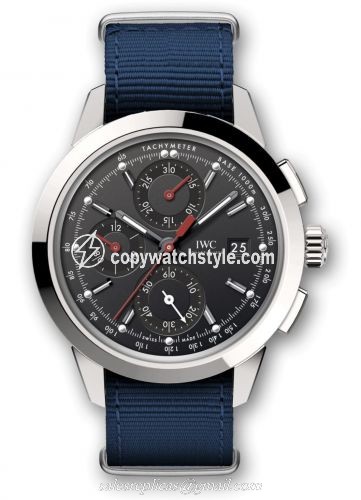 IWC Ingenieur Chronograph Custom Stainless Steel / Black-Red / NATO IW3808-DE IWC Ingenieur Chronograph Custom Stainless Steel / Black-Red / NATO IW3808-DE