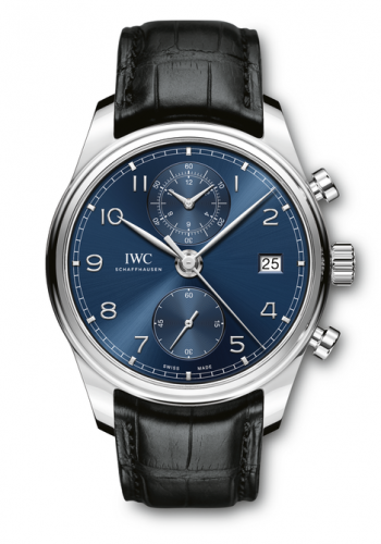 IWC Portugieser Chronograph Classic Stainless Steel / Blue IW3903-03 IWC Portugieser Chronograph Classic Stainless Steel / Blue IW3903-03
