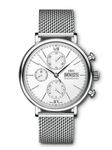 IWC Portofino Chronograph Stainless Steel / Silver / Milanese IW3910-28