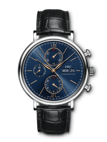 IWC Portofino Chronograph Stainless Steel / Blue IW3910-36 IWC Portofino Chronograph Stainless Steel / Blue IW3910-36