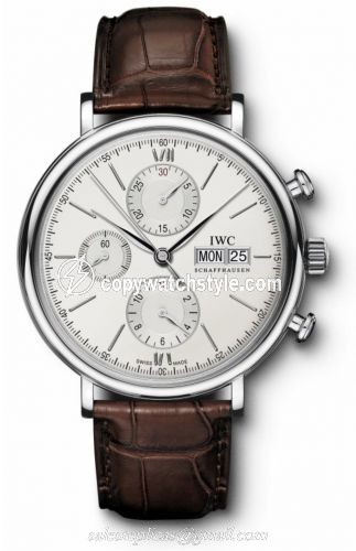 IWC Portofino Chronograph Stainless Steel / Silver IW3910-01 IWC Portofino Chronograph Stainless Steel / Silver IW3910-01