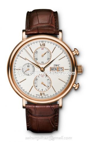 IWC Portofino Chronograph Red Gold / Silver IW3910-20 IWC Portofino Chronograph Red Gold / Silver IW3910-20