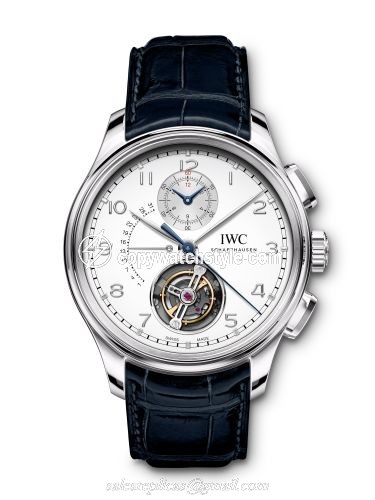 IWC Portugieser Tourbillon Retrograde Chronograph Platinum / Silver IW3940-06 IWC Portugieser Tourbillon Retrograde Chronograph Platinum / Silver IW3940-06