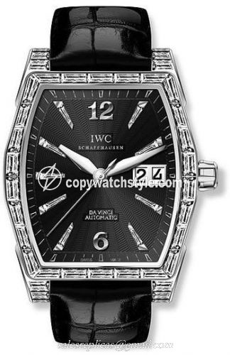 IWC Da Vinci Automatic Midsize White Gold / Baguette / Black IW4523-31 IWC Da Vinci Automatic Midsize White Gold / Baguette / Black IW4523-31