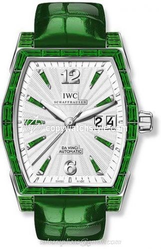IWC Da Vinci Automatic Midsize White Gold / Emerald / Silver IW4523-35 IWC Da Vinci Automatic Midsize White Gold / Emerald / Silver IW4523-35
