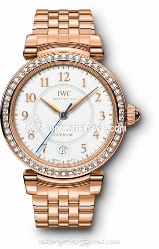 IWC Da Vinci 36 Automatic Red Gold / Diamond / Silver / Bracelet IW4583-10 IWC Da Vinci 36 Automatic Red Gold / Diamond / Silver / Bracelet IW4583-10