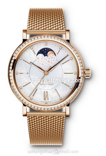 IWC Portofino Automatic Moon Phase 37 Red Gold / Diamond / MOP / Bracelet IW4590-05 IWC Portofino Automatic Moon Phase 37 Red Gold / Diamond / MOP / Bracelet IW4590-05