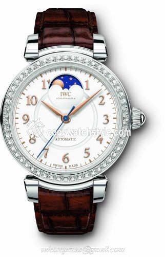IWC Da Vinci 36 Moonphase Stainless Steel / Diamond / Silver IW4593-07 IWC Da Vinci 36 Moonphase Stainless Steel / Diamond / Silver IW4593-07