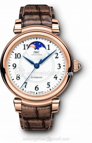 IWC Da Vinci 36 Moonphase Red Gold / Silver IW4593-08 IWC Da Vinci 36 Moonphase Red Gold / Silver IW4593-08