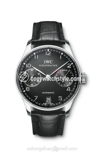 IWC Portuguese Automatic Stainless Steel / Black IW5001-09