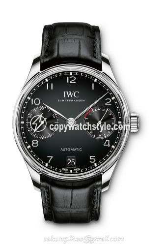 IWC Portugieser Automatic 5007 Stainless Steel / Black IW5007-03 IWC Portugieser Automatic 5007 Stainless Steel / Black IW5007-03