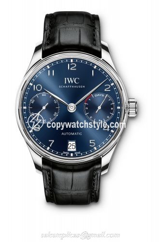 IWC Portugieser Automatic 5007 Stainless Steel / Blue IW5007-10 IWC Portugieser Automatic 5007 Stainless Steel / Blue IW5007-10