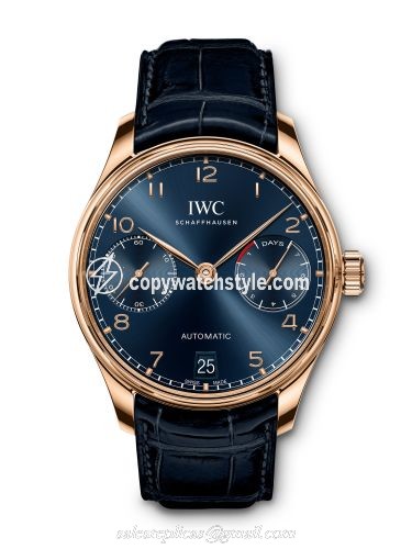 IWC Portugieser Automatic 5007 Red Gold / Blue / Boutique Edition IW5007-13 IWC Portugieser Automatic 5007 Red Gold / Blue / Boutique Edition IW5007-13