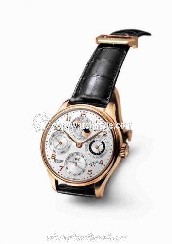 IWC Portugieser Perpetual Calendar 5021 Luis Figo Rose Gold / Black IW5021-20 IWC Portugieser Perpetual Calendar 5021 Luis Figo Rose Gold / Black IW5021-20