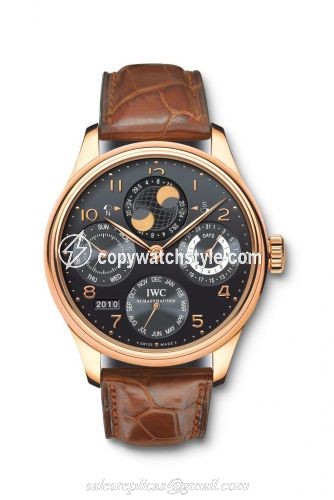 IWC Portuguese Perpetual Calendar 5021 Red Gold / Black IW5021-22 IWC Portuguese Perpetual Calendar 5021 Red Gold / Black IW5021-22