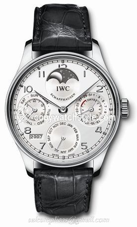 IWC Portuguese Perpetual Calendar 5022 Platinum / Silver IW5022-19