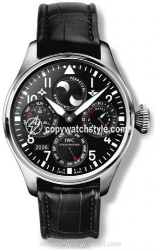 IWC Big Pilot Perpetual Calendar Stainless Steel / Black / Association Monegasque Contre Myopathie IW5026-02 IWC Big Pilot Perpetual Calendar Stainless Steel / Black / Association Monegasque Contre Myopathie IW5026-02
