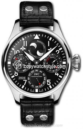 IWC Big Pilot Perpetual Calendar Stainless Steel / Black / Bucherer IW5026-07 IWC Big Pilot Perpetual Calendar Stainless Steel / Black / Bucherer IW5026-07