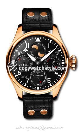IWC Big Pilot Perpetual Calendar Red Gold / Black / Swiss Fine Time IW5026-09 IWC Big Pilot Perpetual Calendar Red Gold / Black / Swiss Fine Time IW5026-09