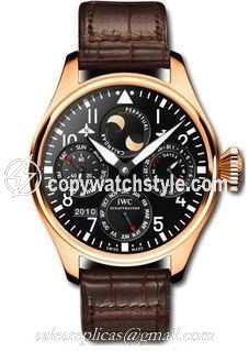 IWC Big Pilot Perpetual Calendar Red Gold / Black / Salto Angel IW5026-15 IWC Big Pilot Perpetual Calendar Red Gold / Black / Salto Angel IW5026-15