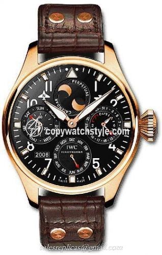 IWC Big Pilot Perpetual Calendar Red Gold / Black / Bucherer IW5026-08 IWC Big Pilot Perpetual Calendar Red Gold / Black / Bucherer IW5026-08