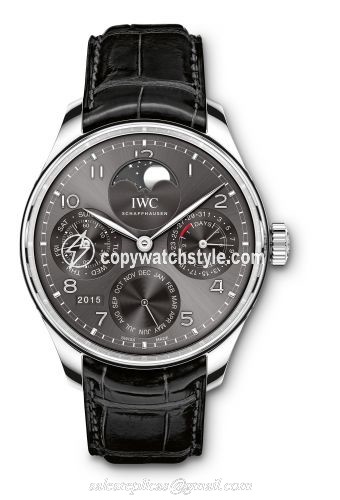 IWC Portugieser Perpetual Calendar Single Moon White Gold / Ardoise IW5033-01 IWC Portugieser Perpetual Calendar Single Moon White Gold / Ardoise IW5033-01