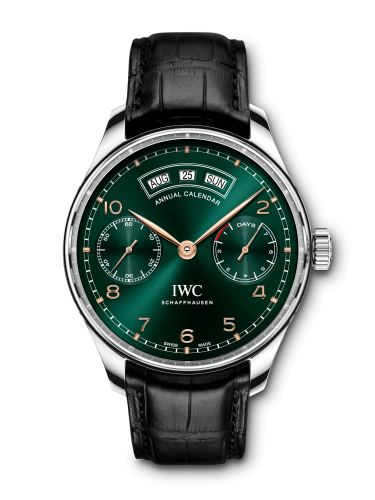 IWC Portugieser Annual Calendar Stainless Steel / Green / Middle East IW5035-10 IWC Portugieser Annual Calendar Stainless Steel / Green / Middle East IW5035-10