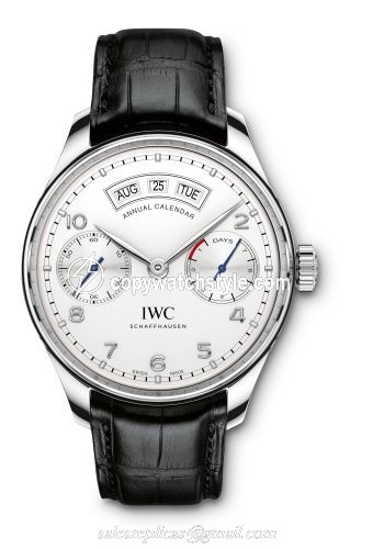 IWC Portugieser Annual Calendar Stainless Steel / Silver IW5035-01 IWC Portugieser Annual Calendar Stainless Steel / Silver IW5035-01