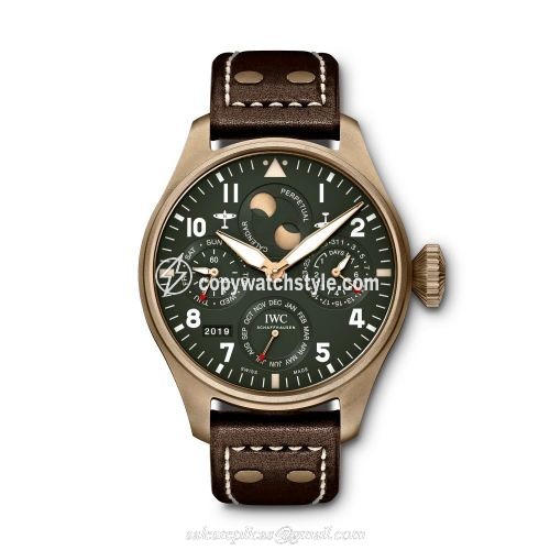 IWC Big Pilot's Watch Perpetual Calendar Spitfire Bronze / Green IW503601 IWC Big Pilot's Watch Perpetual Calendar Spitfire Bronze / Green IW503601