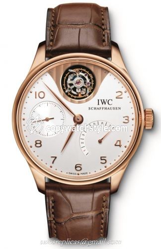 IWC Portugieser Tourbillon Mystere Rose Gold / Silver IW5042-02 IWC Portugieser Tourbillon Mystere Rose Gold / Silver IW5042-02