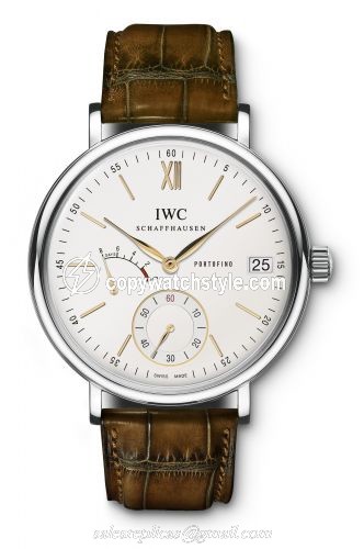 IWC Portofino Hand-Wound Eight Days Stainless Steel / Silver IW5101-03 IWC Portofino Hand-Wound Eight Days Stainless Steel / Silver IW5101-03
