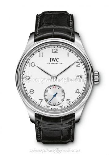 IWC Portuguese Hand-Wound Eight Days Stainless Steel / Silver IW5102-03 IWC Portuguese Hand-Wound Eight Days Stainless Steel / Silver IW5102-03