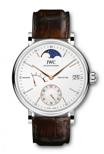 IWC Portofino Hand-Wound Eight Days Moonphase Stainless Steel / Silver IW5164-01 IWC Portofino Hand-Wound Eight Days Moonphase Stainless Steel / Silver IW5164-01