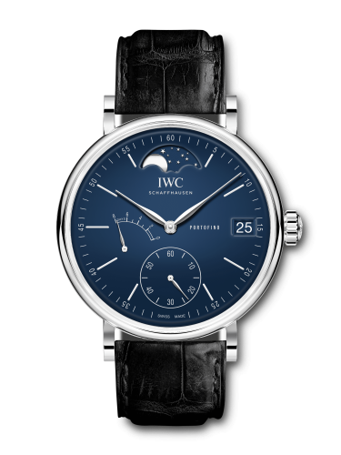IWC Portofino Hand-Wound Eight Days Moonphase "150 Years" Stainless Steel / Blue IW5164-05 IWC Portofino Hand-Wound Eight Days Moonphase "150 Years" Stainless Steel / Blue IW5164-05