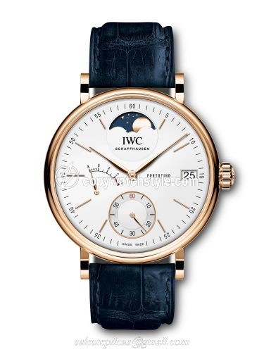 IWC Portofino Hand-Wound Eight Days Moonphase Red Gold / Silver IW5164-09 IWC Portofino Hand-Wound Eight Days Moonphase Red Gold / Silver IW5164-09